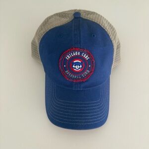 Chicago Cubs 47 Brand Blue and Red Mesh Cap